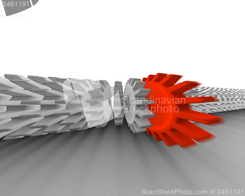Image of The main part. Different concept.