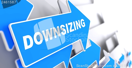 Image of Downsizing. Business Background.