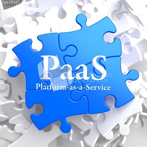 Image of PAAS. Puzzle Information Technology Concept.