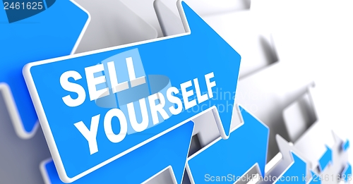 Image of Sell Yourself. Business Background.