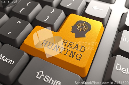 Image of Keyboard with Headhunting Button.