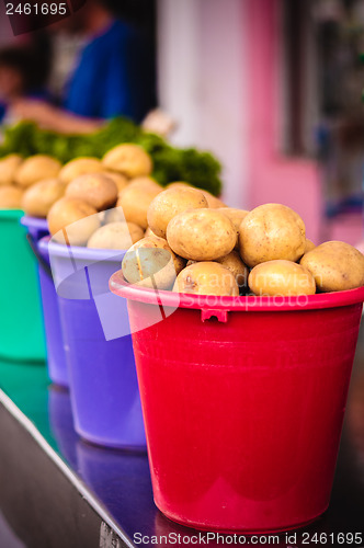 Image of Potatoes at local market