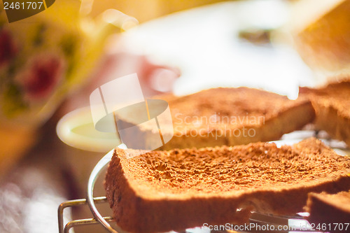 Image of Pile Of Toast For Breakfast