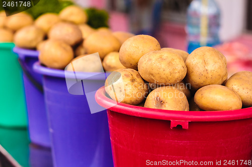 Image of Potatoes at local market