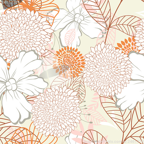 Image of Seamless floral pattern