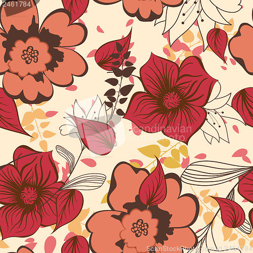 Image of Seamless floral pattern