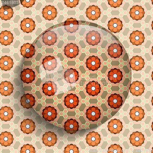 Image of Flower Spring Button Sticker Icon