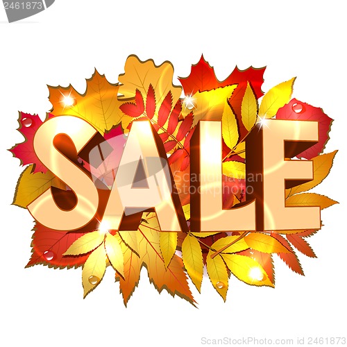 Image of Vector illustration of Sale word