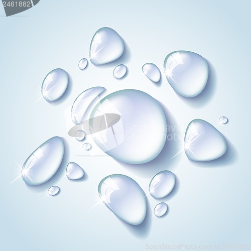 Image of Transparent water drop