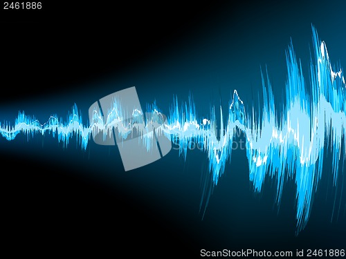 Image of Sound wave abstract background. EPS 10