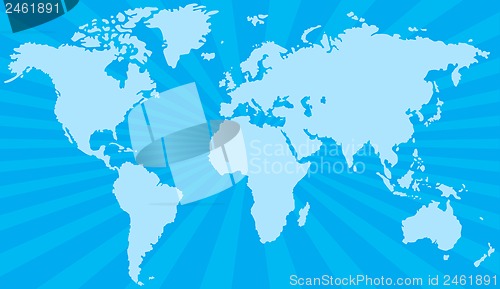 Image of Stylized world map