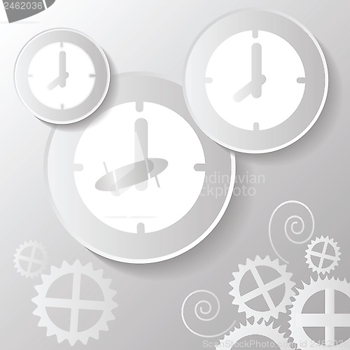 Image of abstract paper clock 