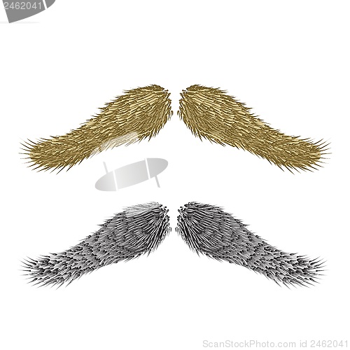 Image of abstract vintage  mustaches