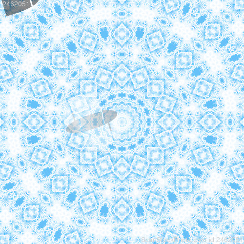 Image of Abstract blue pattern on white