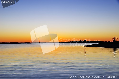 Image of Sunset in Alqueva dam