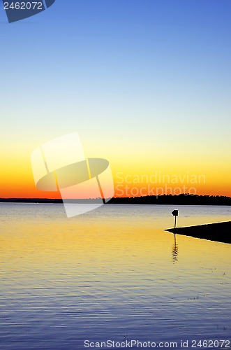 Image of Sunset in Alqueva dam