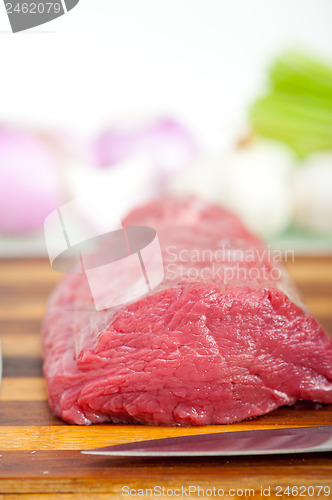 Image of raw beef and pork ribs