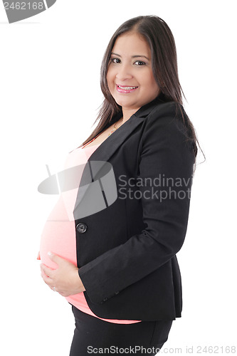 Image of Pregnant business woman