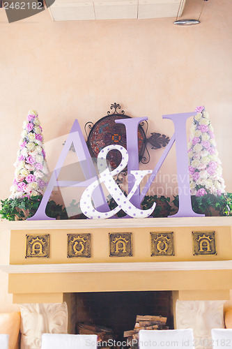 Image of Initials of the bride and groom