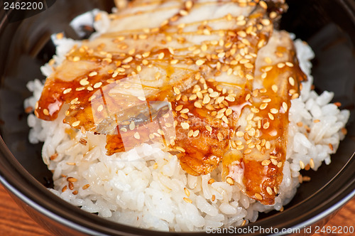 Image of eel with rice