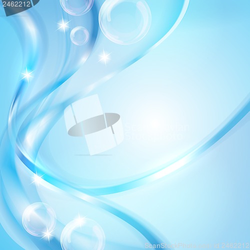 Image of Abstract blue background vector