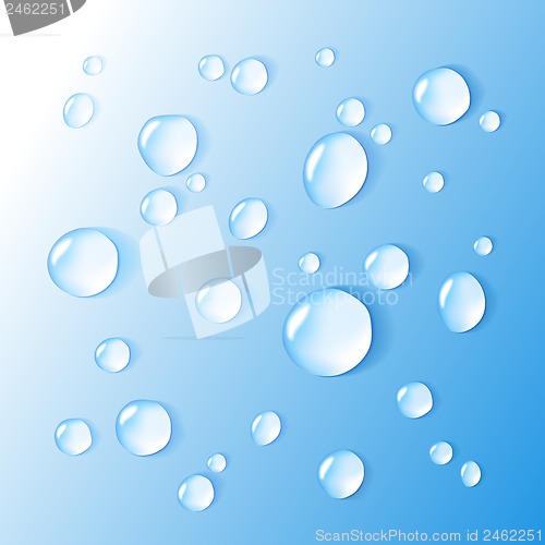 Image of water drops vector background
