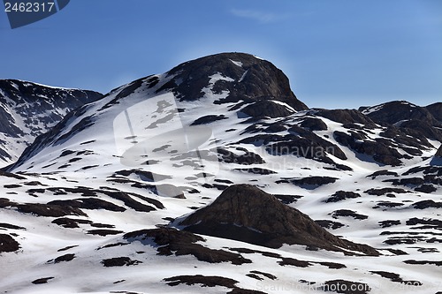 Image of Rocks in snow