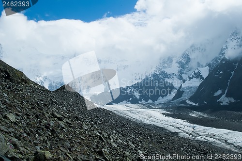 Image of Akkem glacier on Altai