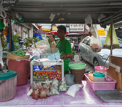 Image of Pa Tong - APRIL 25:  A street vendor food