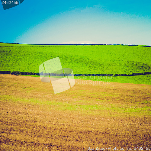 Image of Vintage looking Cardross hill panorama