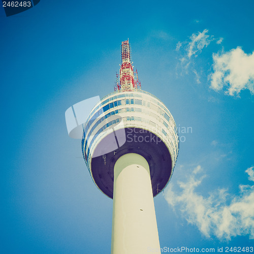 Image of Retro look TV tower in Stuttgart