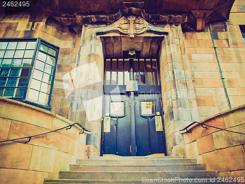 Image of Retro looking Glasgow School of Art