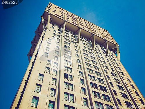 Image of Retro look Torre Velasca, Milan