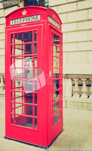 Image of Vintage look London telephone box