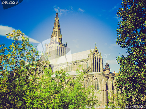 Image of Retro looking Glasgow cathedral