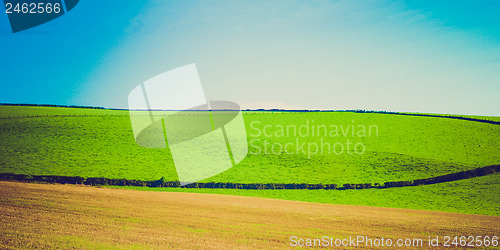 Image of Vintage looking Cardross hill panorama