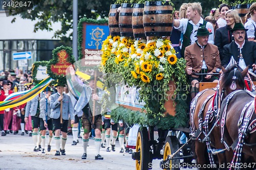 Image of Parade of the hosts of the Wiesn