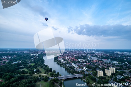 Image of Hot air balloons over Muenster