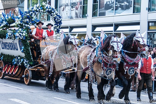 Image of Parade of the hosts of the Wiesn
