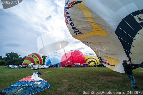 Image of Hot air balloon festival in Muenster, Germany