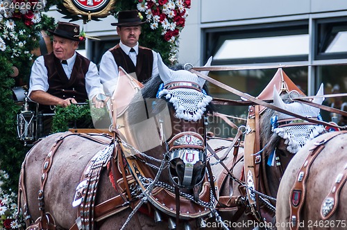 Image of Parade of the hosts of the Wiesn