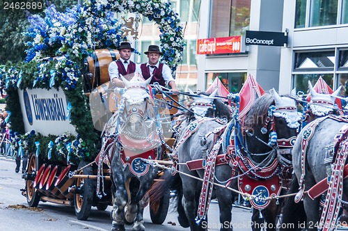 Image of Parade of the hosts of the Wiesn