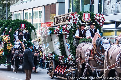 Image of Parade of the hosts of the Wiesn