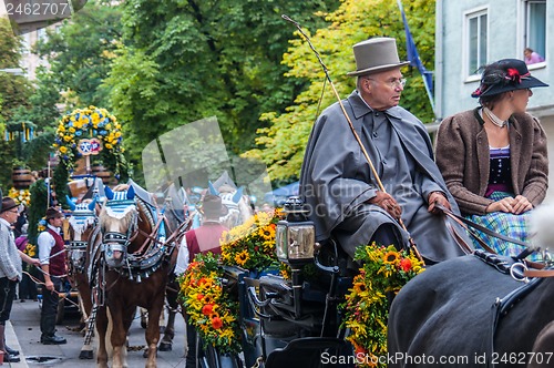 Image of Parade of the hosts of the Wiesn