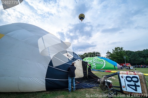 Image of Hot air balloon festival in Muenster, Germany