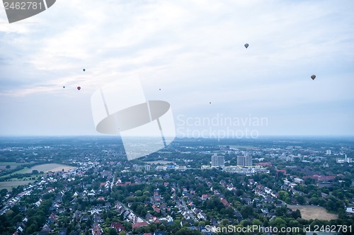 Image of Hot air balloons over Muenster