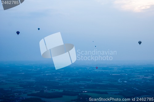 Image of Hot air balloons over Muenster