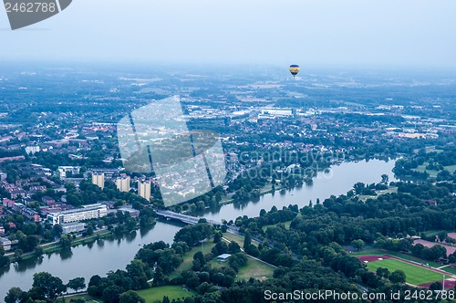 Image of Hot air balloons over Muenster