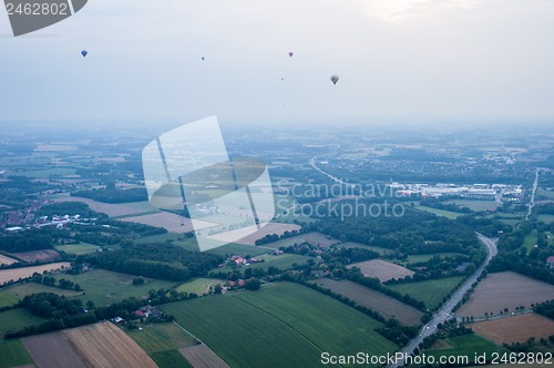 Image of Hot air balloons over Muenster