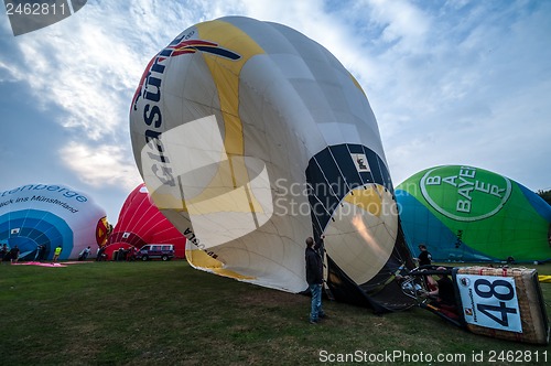 Image of Hot air balloon festival in Muenster, Germany